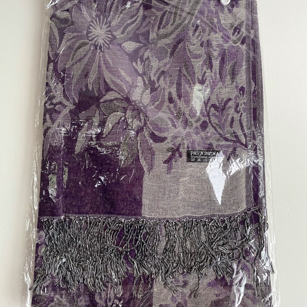 Purple Pashmina Scarf